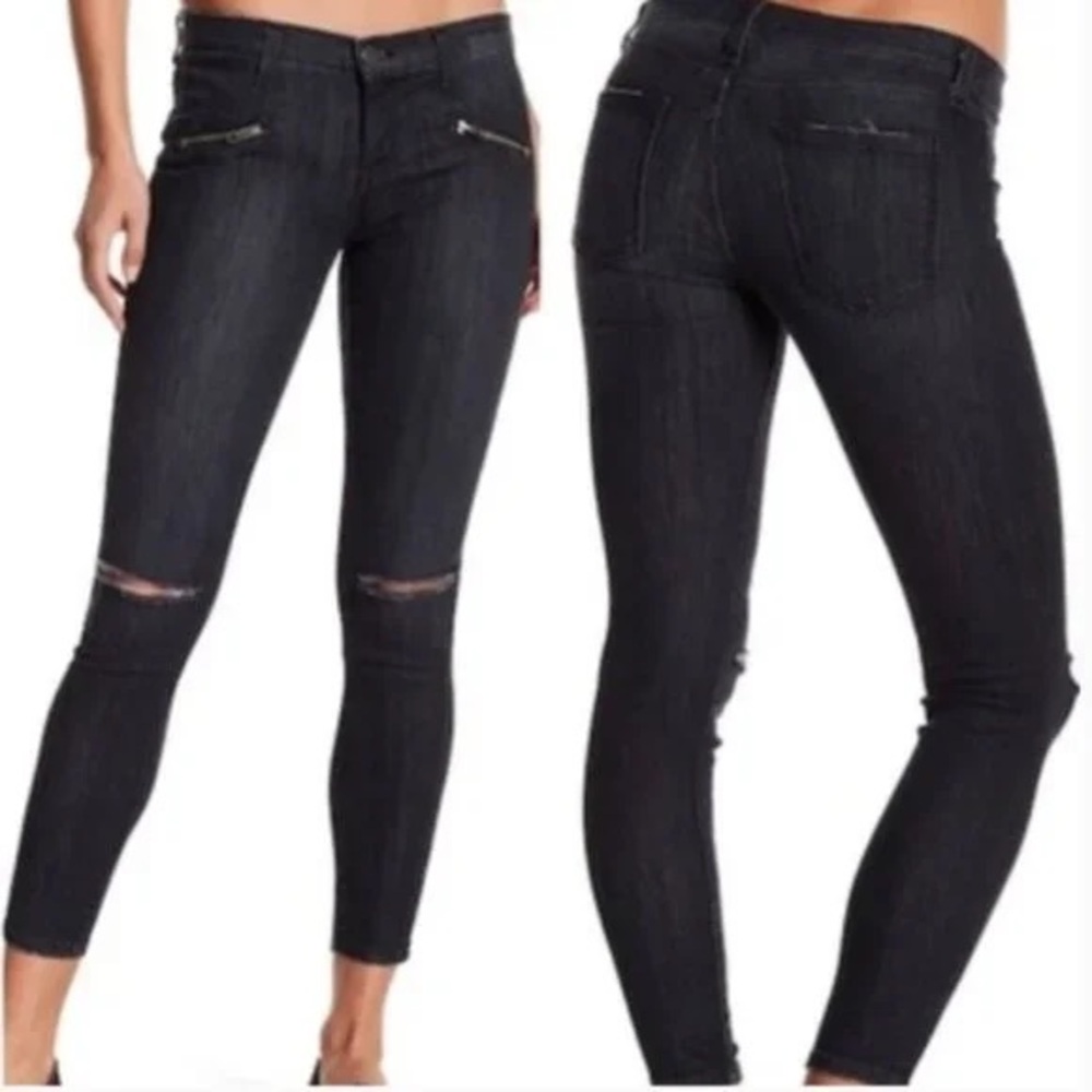 Current/Elliott Dark Wash Skinny Jeans